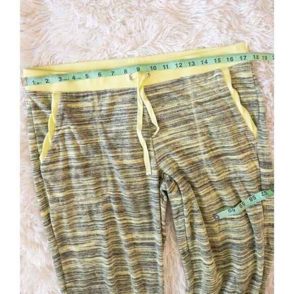 Juicy Couture Neon Yellow and Gray Velour Sweat Pants size Large - Picture 3 of 6